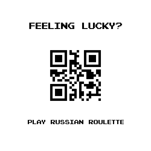 Russian Roulette with animated QR code